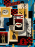 Composer Machine mural in blue color - pattern number WP20872 - by Mind the Gap in the Jazz Live collection