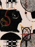 Studio Sketch wallpaper in black taupe red color - pattern number WP20882 - by Mind the Gap in the Jazz Live collection