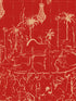 The Club mural in poppy color - pattern number WP20885 - by Mind the Gap in the Jazz Live collection