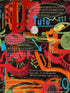Tutu mural in anthracite color - pattern number WP20887 - by Mind the Gap in the Jazz Live collection