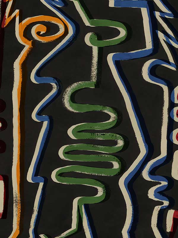 Chameleon wallpaper in anthracite color - pattern number WP30231 - by Mind the Gap in the Jazz Live collection