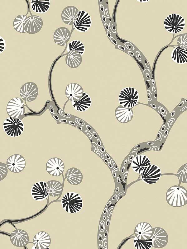 Allegra wallpaper in cream color - pattern number WH41015 - by Seabrook in the Piano collection
