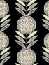 Belle wallpaper in black tie color - pattern number WH41105 - by Seabrook in the Piano collection