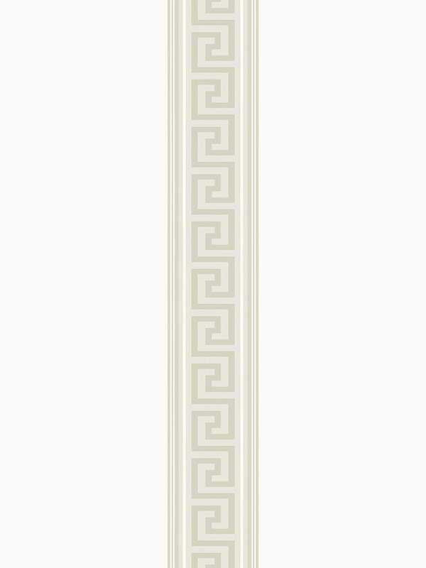 Lyre border in nutmeg color - pattern number WH42100 - by Seabrook in the Piano collection