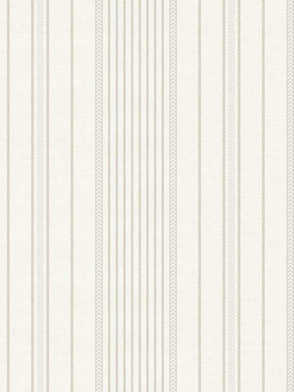 Navarres Stripe Faux Linen wallpaper in neutral color - pattern number 4172-27487 - by A Street Prints in the Sea Salt collection