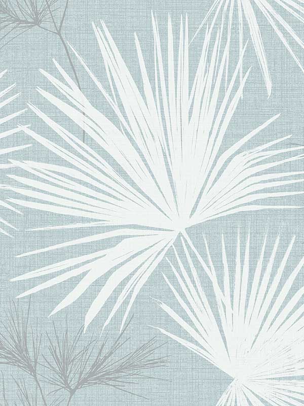 Hatteras Palms wallpaper in sky blue color - pattern number 4172-27491 - by A Street Prints in the Sea Salt collection