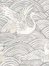 Egret Tidal Dance wallpaper in slate color - pattern number 4172-27496 - by A Street Prints in the Sea Salt collection