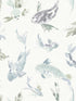 Koi Fish wallpaper in seafoam color - pattern number 4172-27502 - by A Street Prints in the Sea Salt collection