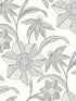 Star Flower Floral Trail wallpaper in charcoal color - pattern number 4172-27514 - by A Street Prints in the Sea Salt collection