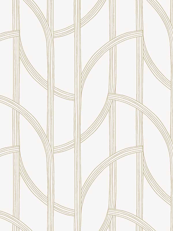 Salvo Curved Contours wallpaper in gold color - pattern number 4172-82008 - by A Street Prints in the Sea Salt collection