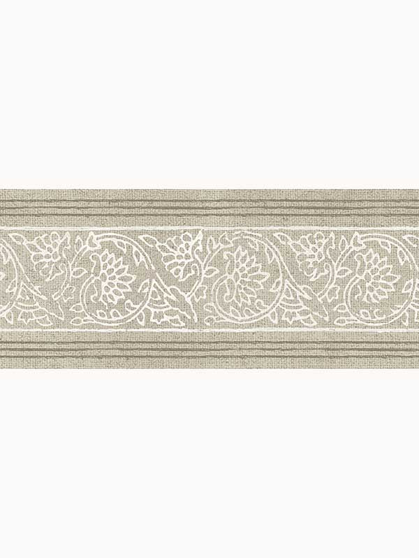 Carved Floral fabric in taupe color - pattern number 4148-14503 - by Chesapeake in the PrintWorks collection