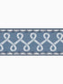 Scalloped Ribbon fabric in blue color - pattern number 4148-14505 - by Chesapeake in the PrintWorks collection