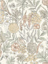 Goldfinch Birds and Blooms wallpaper in peach color - pattern number 4148-27410 - by Chesapeake in the PrintWorks collection