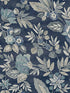 Begonia Floral Trail fabric in indigo color - pattern number 4148-27422 - by Chesapeake in the PrintWorks collection