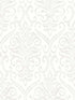 Adavu Damask wallpaper in dove color - pattern number 4148-27437 - by Chesapeake in the PrintWorks collection