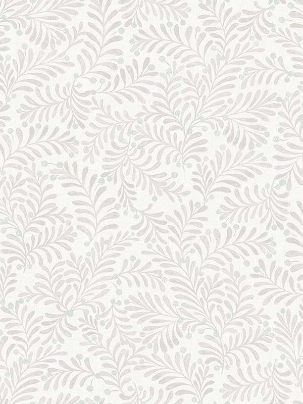 Chrysantha Berry Branches wallpaper in light grey color - pattern number 4148-27445 - by Chesapeake in the PrintWorks collection