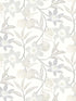 Passiflora Fruit and Floral wallpaper in grey color - pattern number 4148-27450 - by Chesapeake in the PrintWorks collection