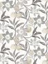 Passiflora Fruit and Floral wallpaper in charcoal color - pattern number 4148-27451 - by Chesapeake in the PrintWorks collection