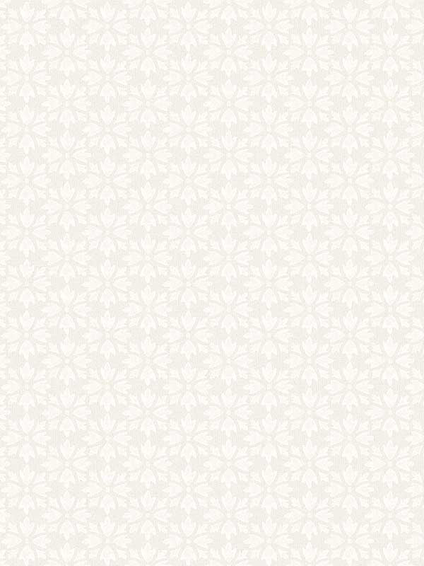 Phlox Floral Stamp wallpaper in beige color - pattern number 4148-27453 - by Chesapeake in the PrintWorks collection