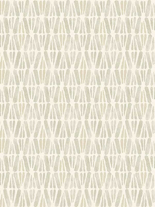 Nabi Geometric wallpaper in neutral color - pattern number 4148-27465 - by Chesapeake in the PrintWorks collection