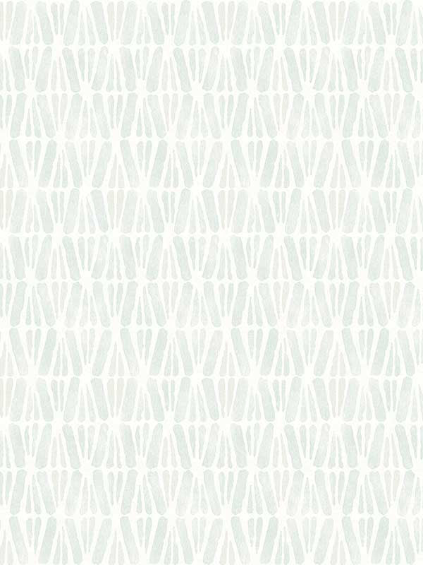 Nabi Geometric wallpaper in aqua color - pattern number 4148-27466 - by Chesapeake in the PrintWorks collection