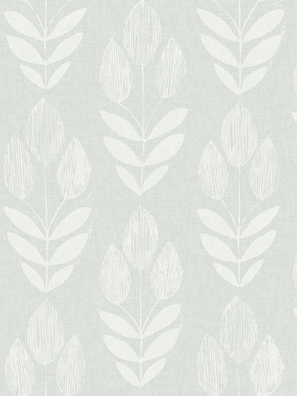 Garland Block Tulip wallpaper in aqua color - pattern number 4148-27475 - by Chesapeake in the PrintWorks collection
