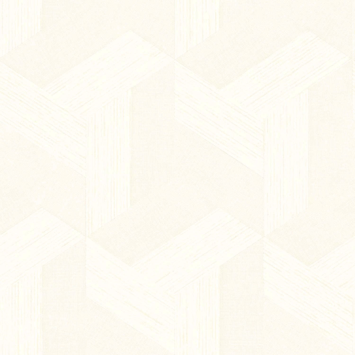 Geometric wallpaper in white color - pattern number SY27500 - by Galerie in the Synergy collection
