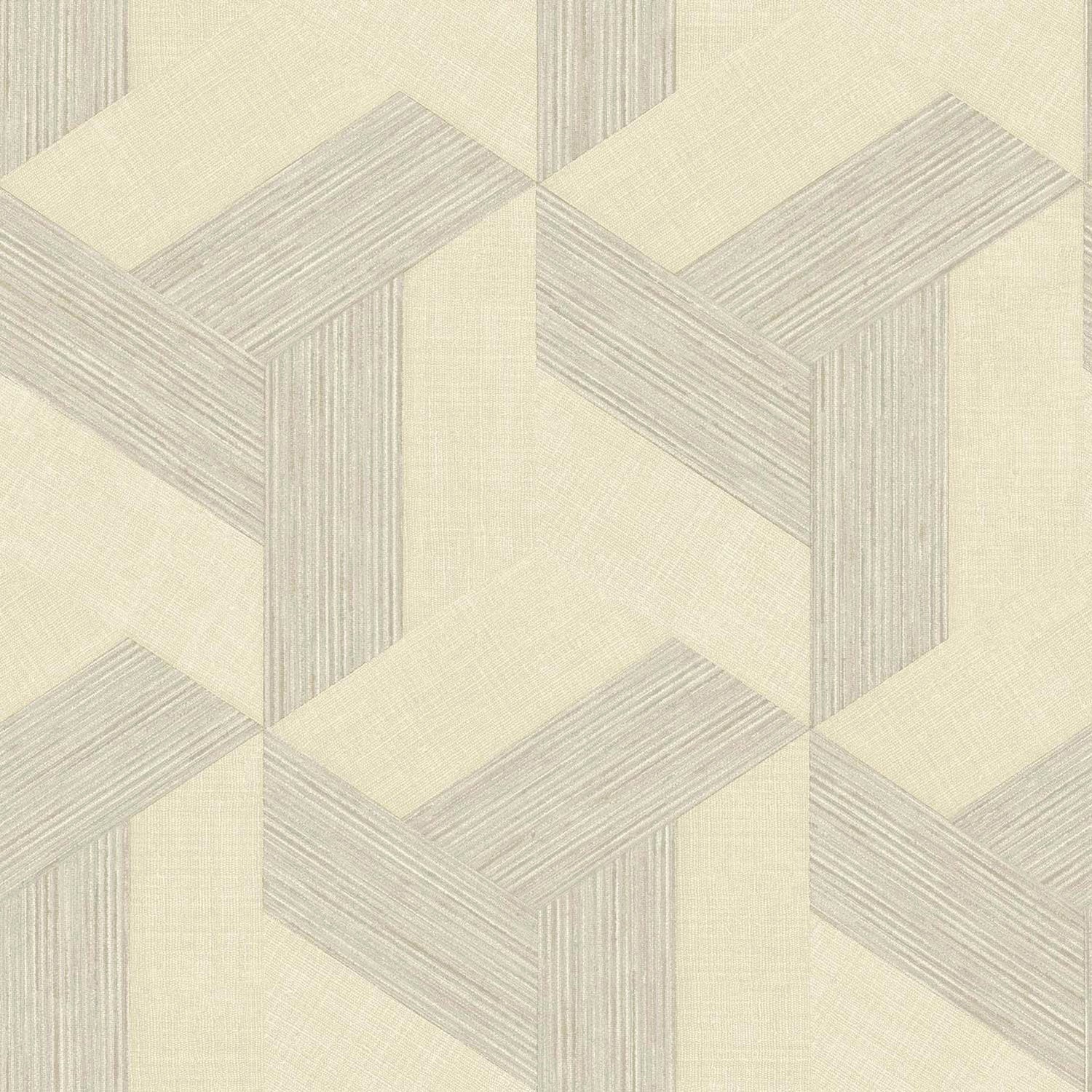 Geometric wallpaper in beige color - pattern number SY27501 - by Galerie in the Synergy collection
