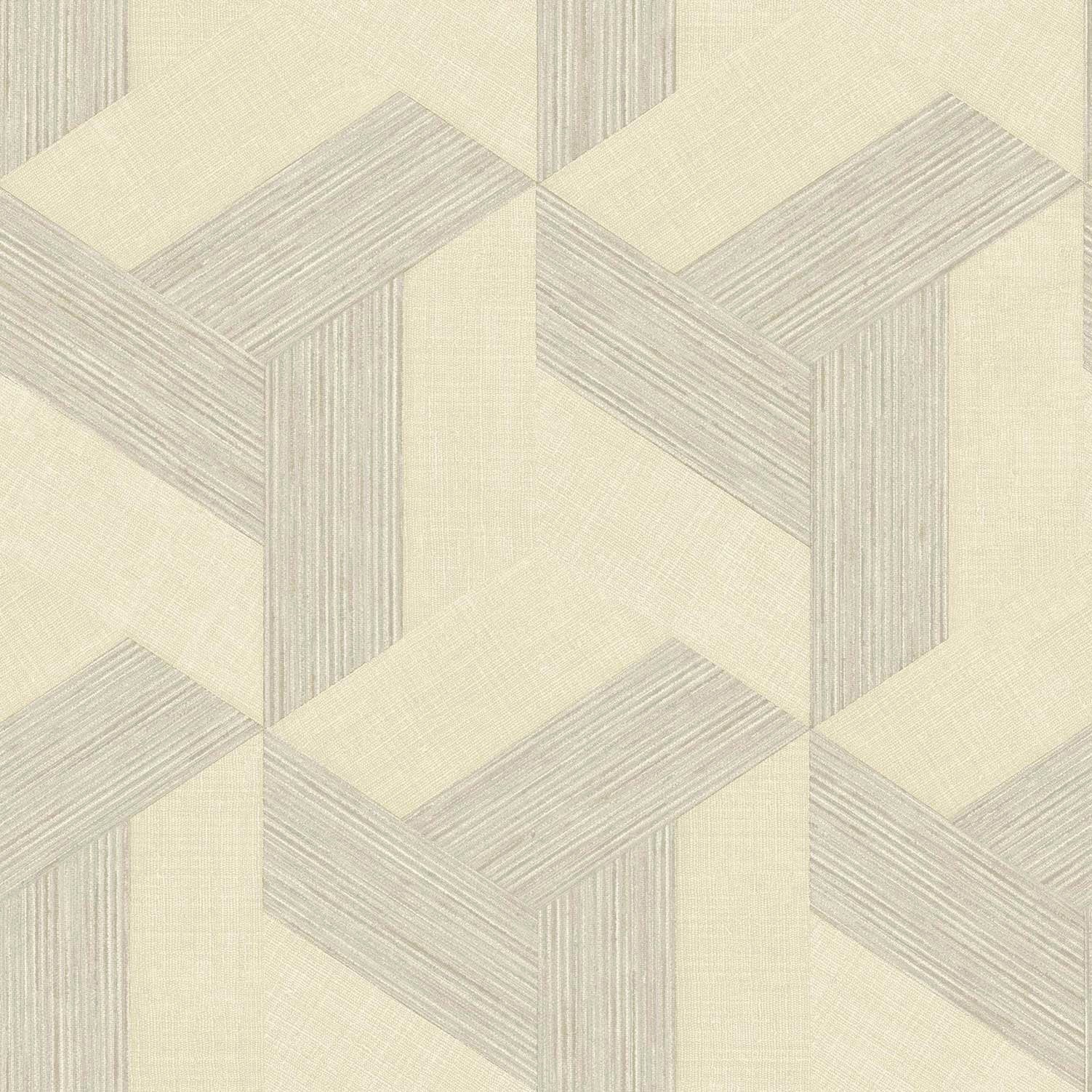 Geometric wallpaper in beige color - pattern number SY27501 - by Galerie in the Synergy collection