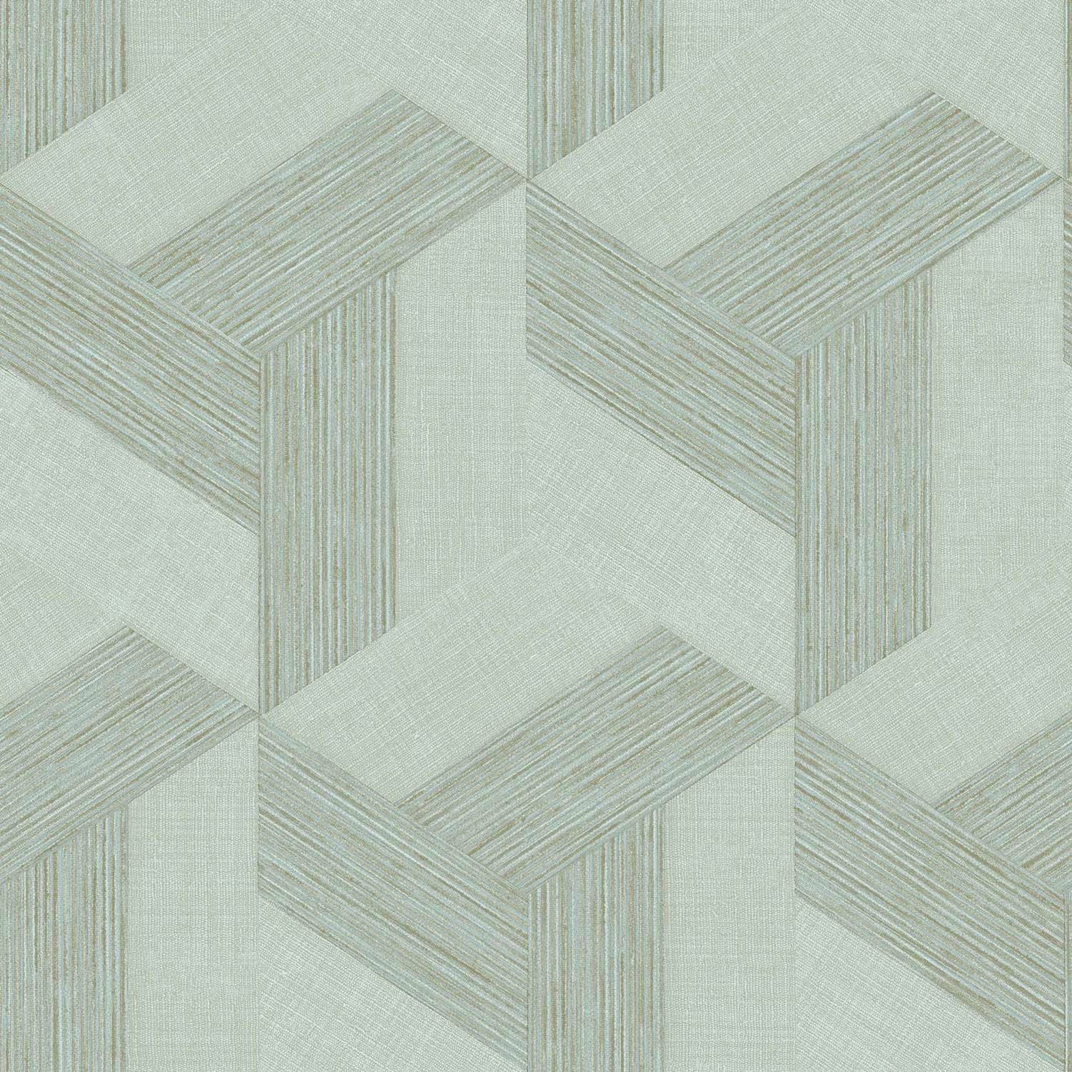 Geometric wallpaper in blue color - pattern number SY27506 - by Galerie in the Synergy collection