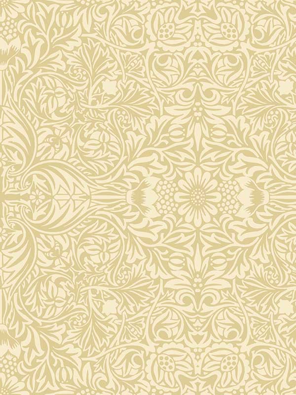 Ceiling Intricate Floral wallpaper in yellow color - pattern number 4171-82070 - by A Street Prints in the Hidden Treasures Volume 2 collection