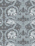 African Marigold Floral wallpaper in dark blue color - pattern number 4171-82074 - by A Street Prints in the Hidden Treasures Volume 2 collection