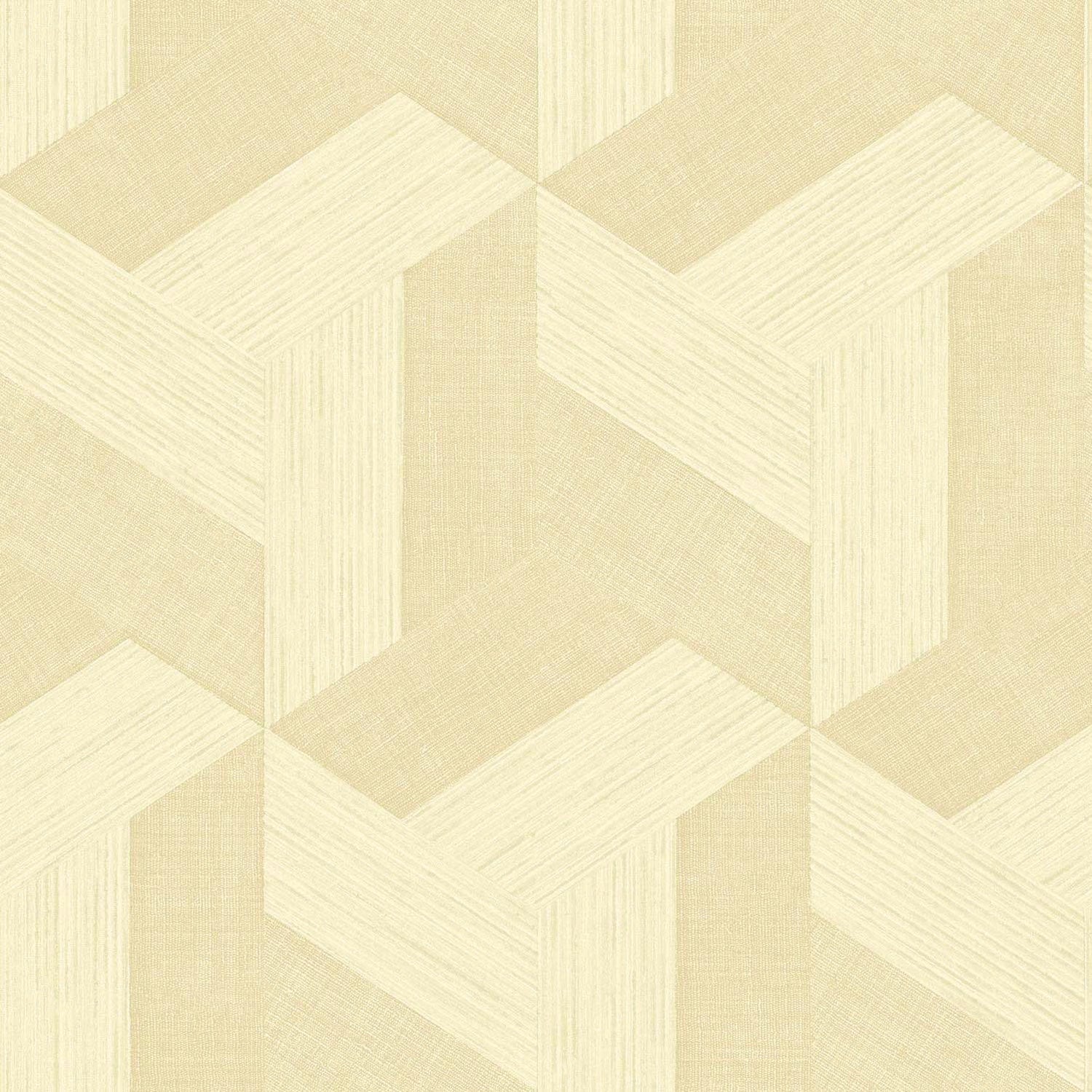 Geometric wallpaper in beige color - pattern number SY27507 - by Galerie in the Synergy collection