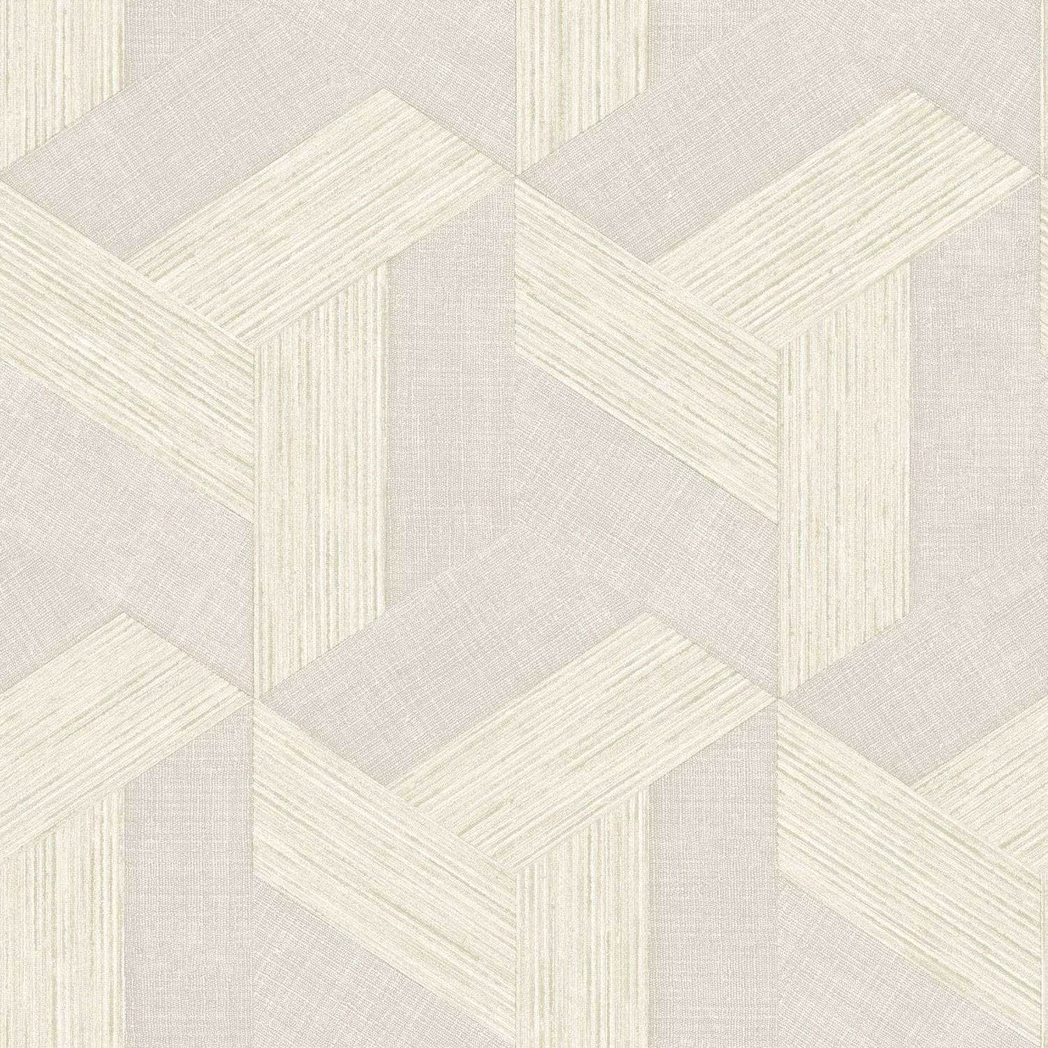 Geometric wallpaper in beige color - pattern number SY27508 - by Galerie in the Synergy collection