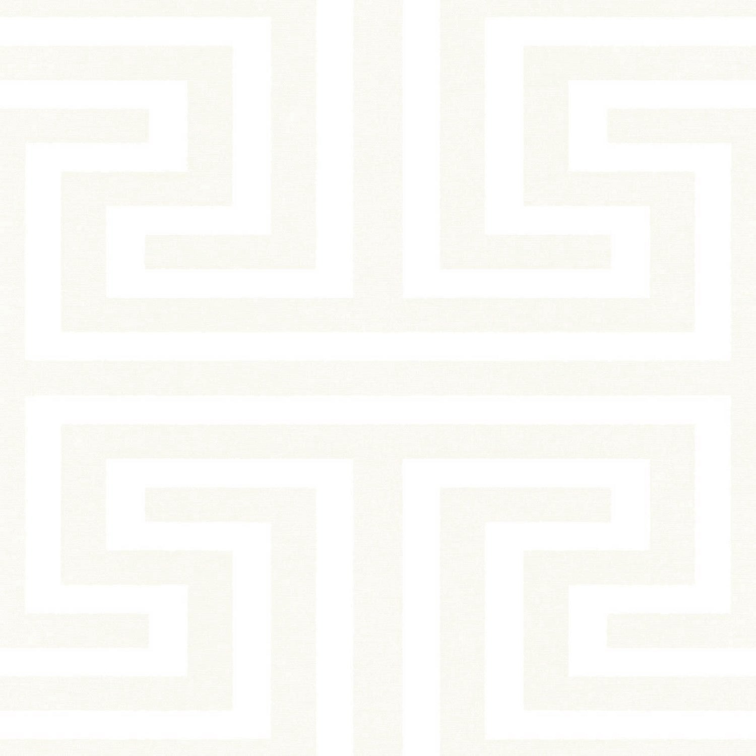 Geometric wallpaper in white color - pattern number SY27510 - by Galerie in the Synergy collection