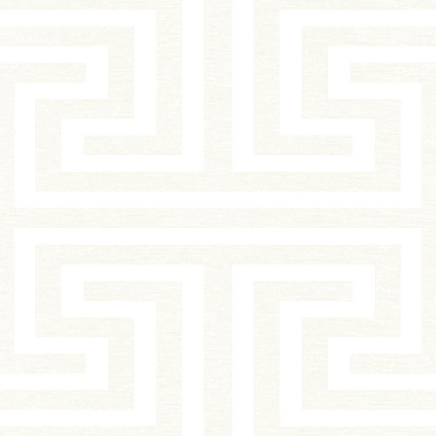 Geometric wallpaper in white color - pattern number SY27510 - by Galerie in the Synergy collection