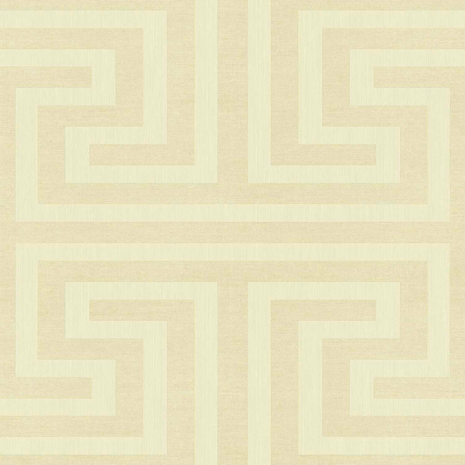 Geometric wallpaper in beige color - pattern number SY27512 - by Galerie in the Synergy collection