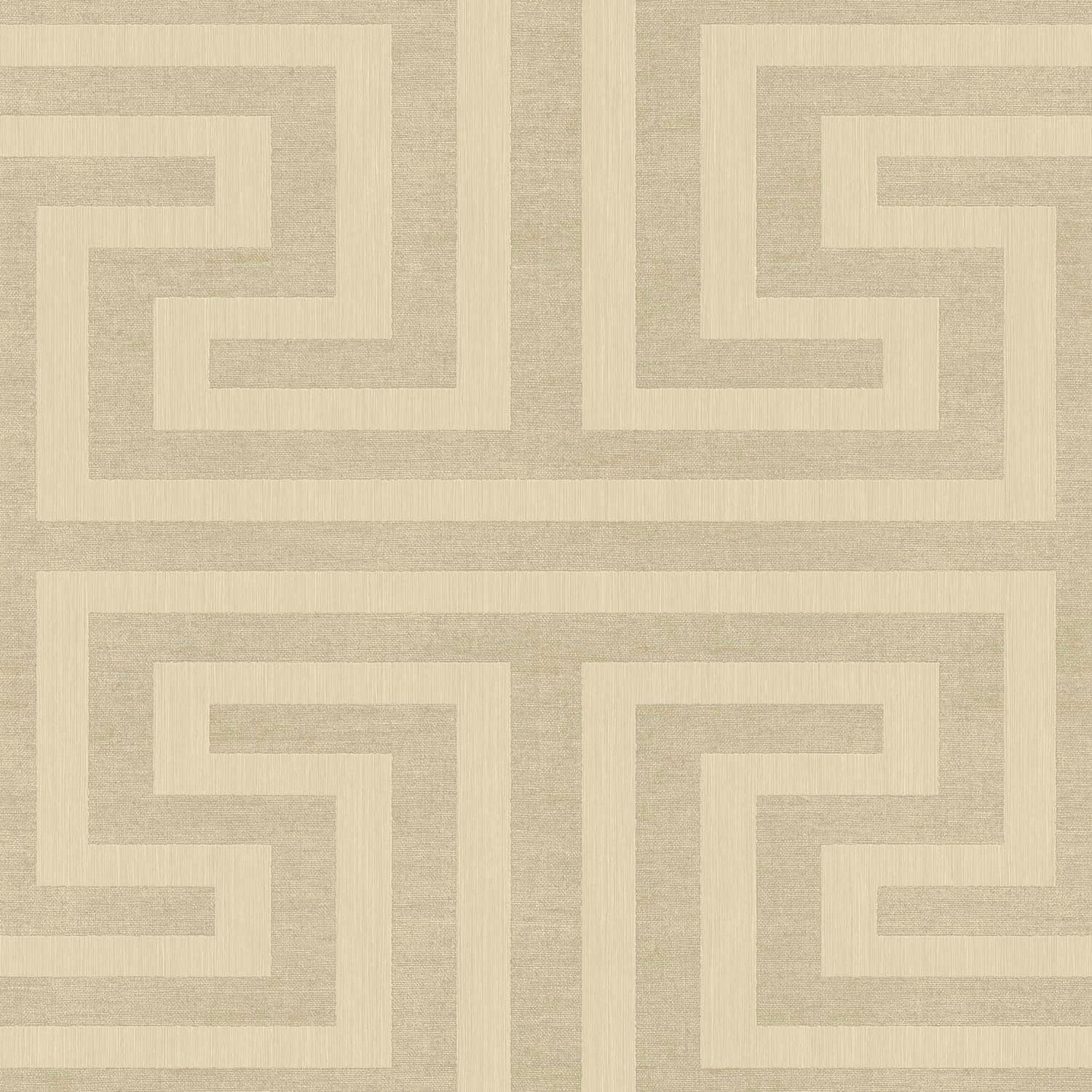 Geometric wallpaper in beige color - pattern number SY27514 - by Galerie in the Synergy collection