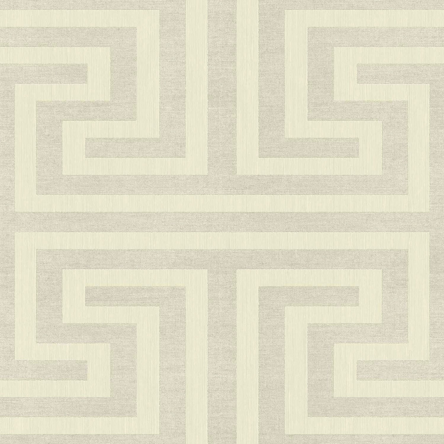 Geometric wallpaper in silver grey color - pattern number SY27516 - by Galerie in the Synergy collection