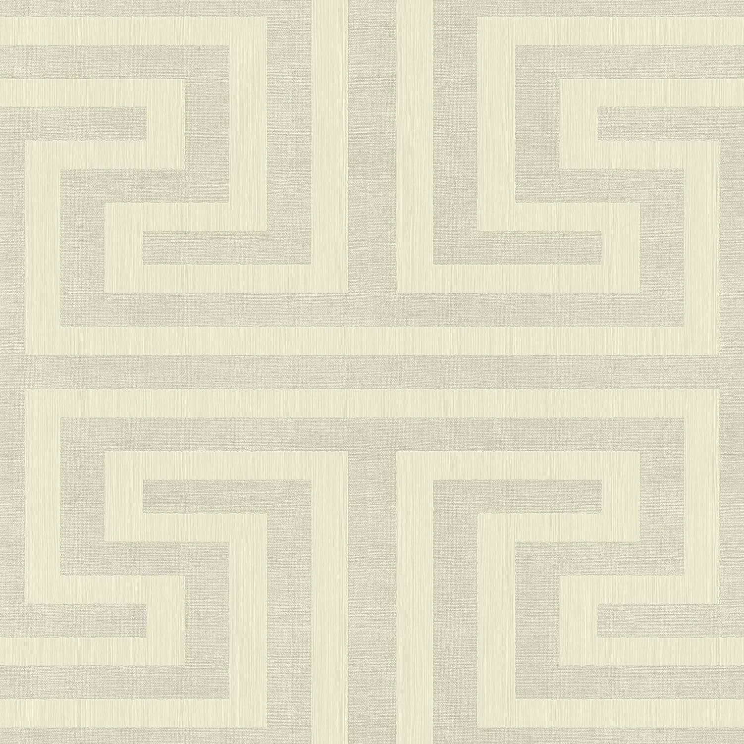 Geometric wallpaper in silver grey color - pattern number SY27516 - by Galerie in the Synergy collection