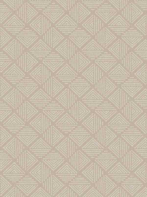 Center Square wallpaper in yarn color - pattern number MJ4860 - by Magnolia Home by Joanna Gaines in the Magnolia Home High Performance Wallcovering collection