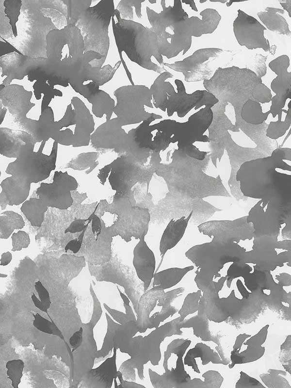 Lakelynn wallpaper in charcoal color - pattern number MJ4871 - by Magnolia Home by Joanna Gaines in the Magnolia Home High Performance Wallcovering collection