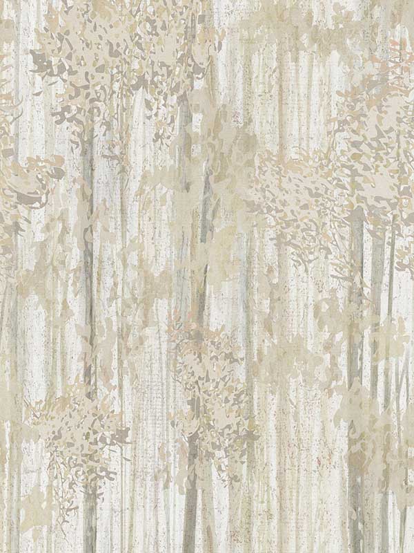 Aspen Grove mural in beige color - pattern number GN2605M - by York in the Woodnote collection