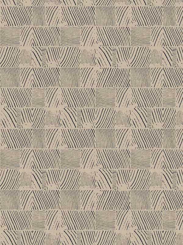 Woodcut wallpaper in black &amp; linen color - pattern number GN2621 - by York in the Woodnote collection