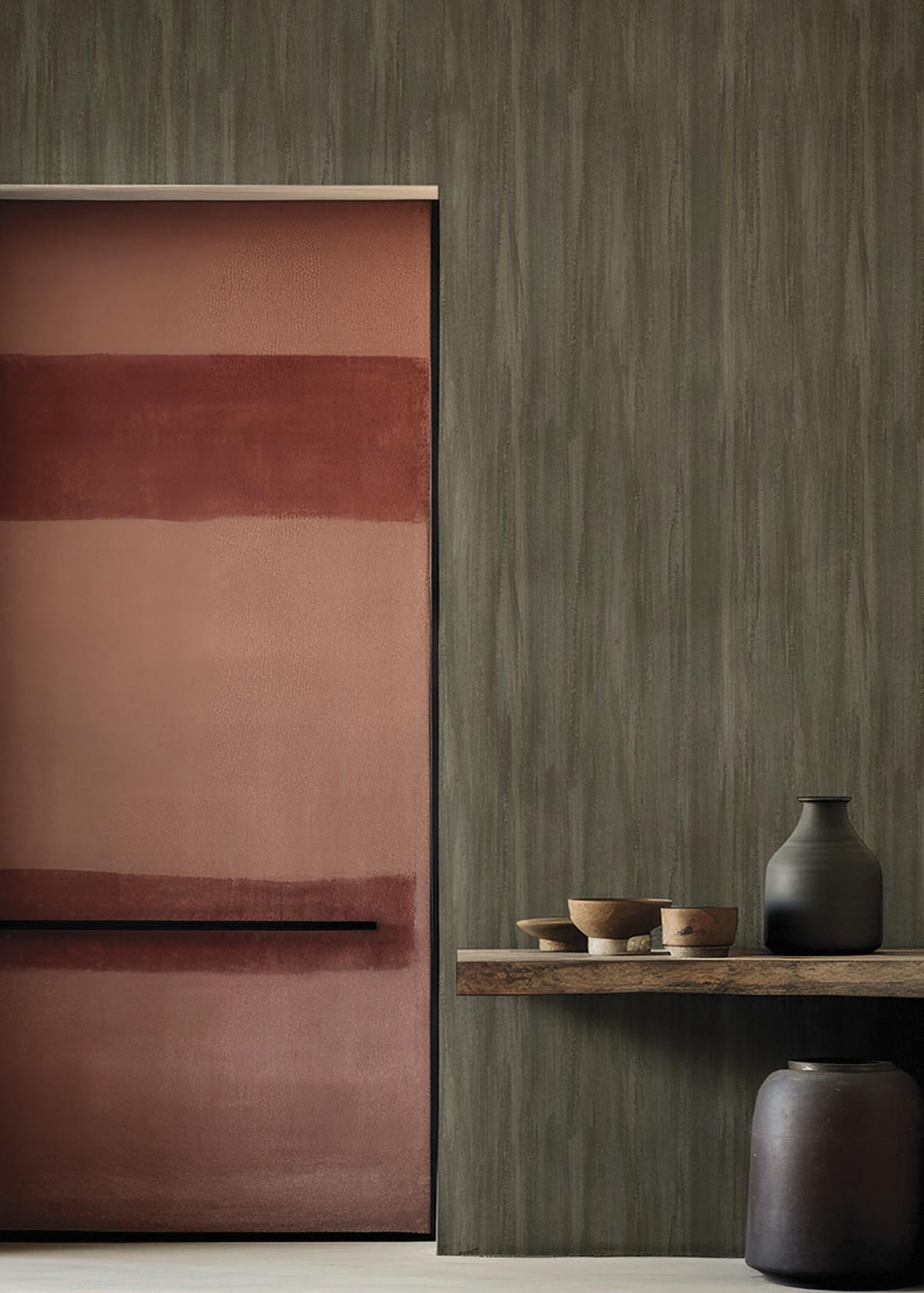 Plain Texture wallpaper in silver grey color - pattern number SY27549 - by Galerie in the Synergy collection