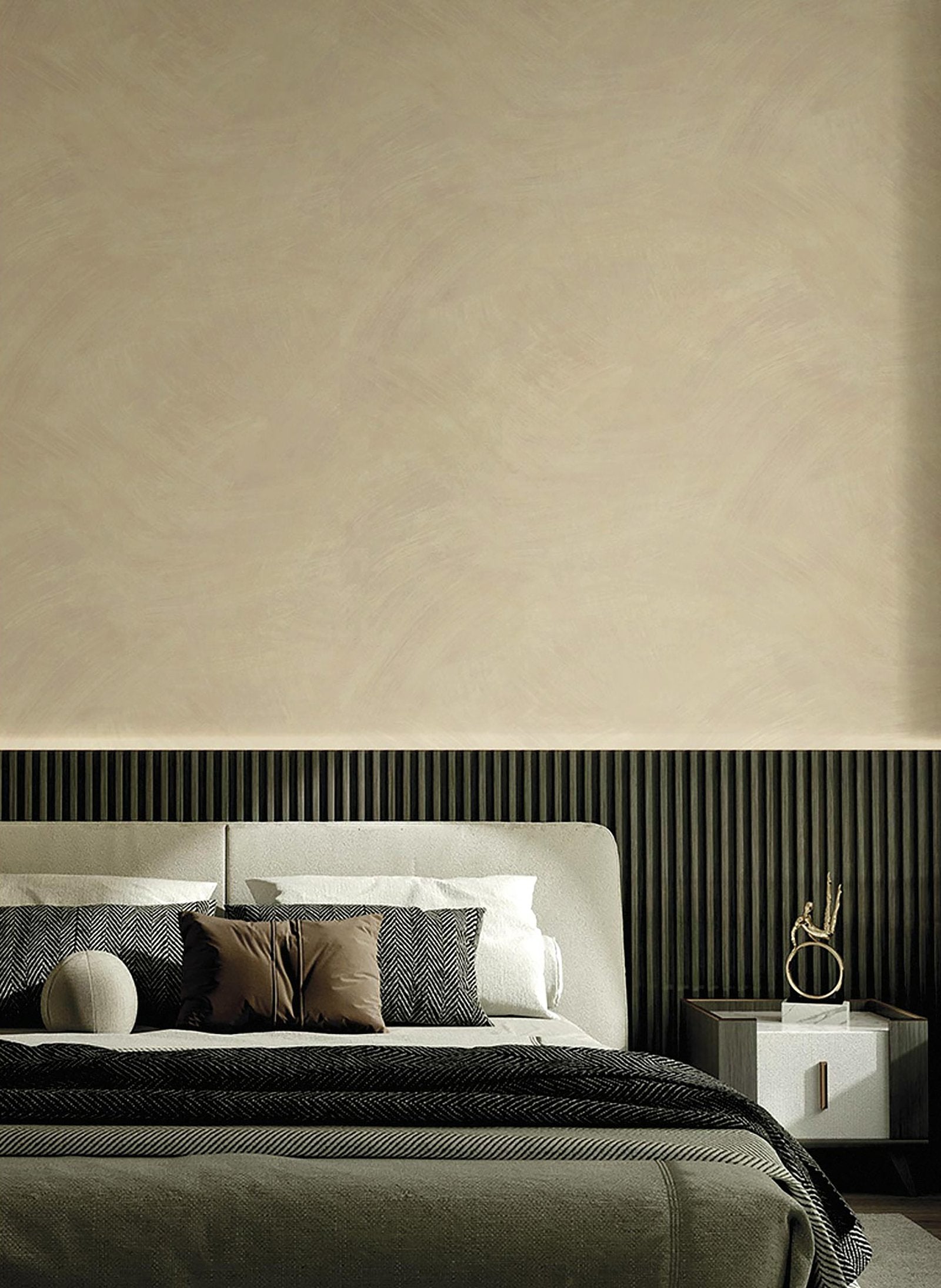 Abstract wallpaper in beige color - pattern number SY27550 - by Galerie in the Synergy collection