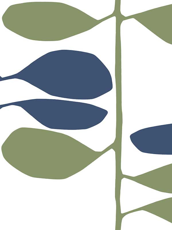 Sculpted Vines fabric in alpine &amp; ultramarine color - pattern number ZM2801 - by York in the Artisan Studio collection