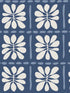 Mimosa Fleur fabric in ultramarine color - pattern number ZM2807 - by York in the Artisan Studio collection
