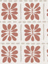 Mimosa Fleur fabric in terracotta color - pattern number ZM2809 - by York in the Artisan Studio collection
