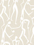 Joyful Dancers fabric in nude color - pattern number ZM2834 - by York in the Artisan Studio collection